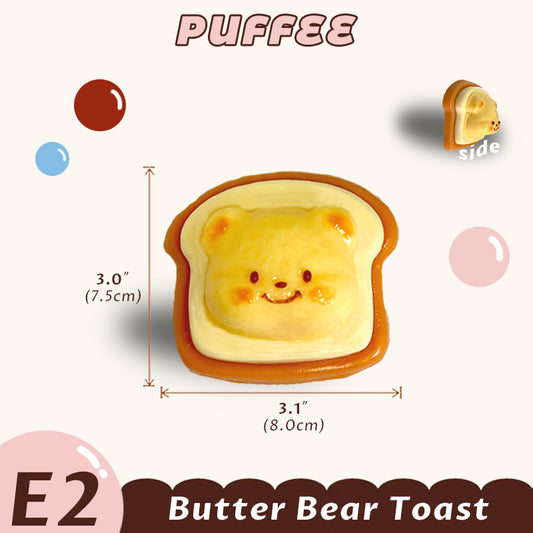 Butter Bear Toast Squishy Toy [E2]