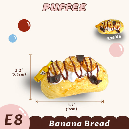 Banana Creamy Bread Squishy Toy [E8]