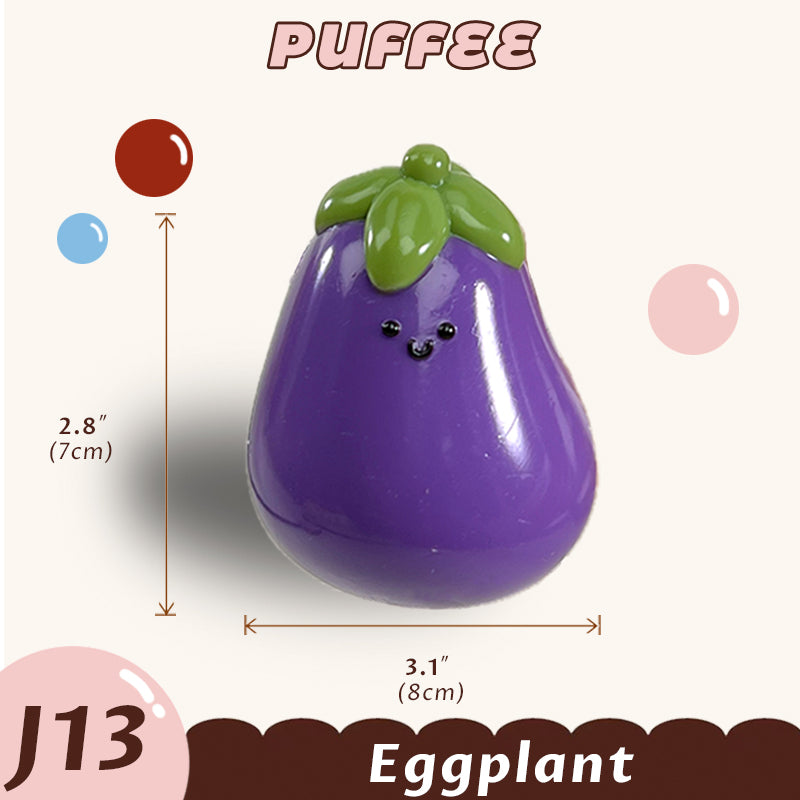 Eggplant Jelly Cat Squishy Toy [J13]