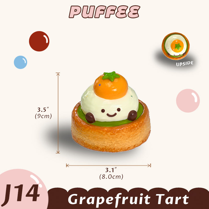 Grapefriut Tart Jelly Cat Squishy Toy [J14]