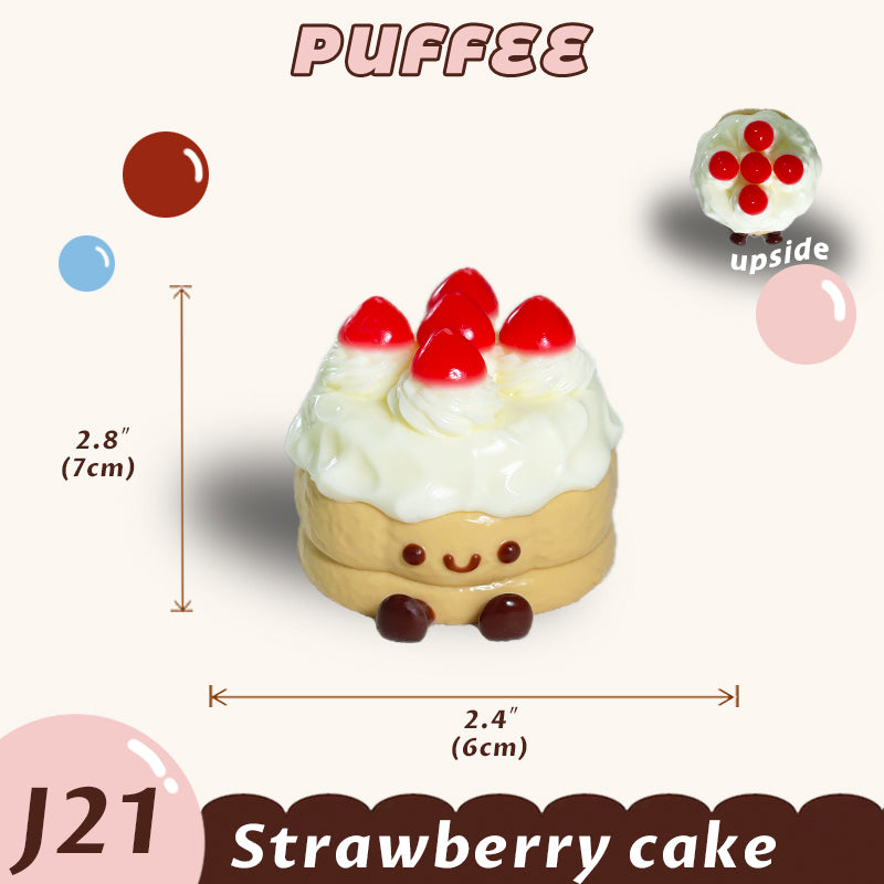 Strawberry Cake Jelly Cat Squishy Toy [J21]