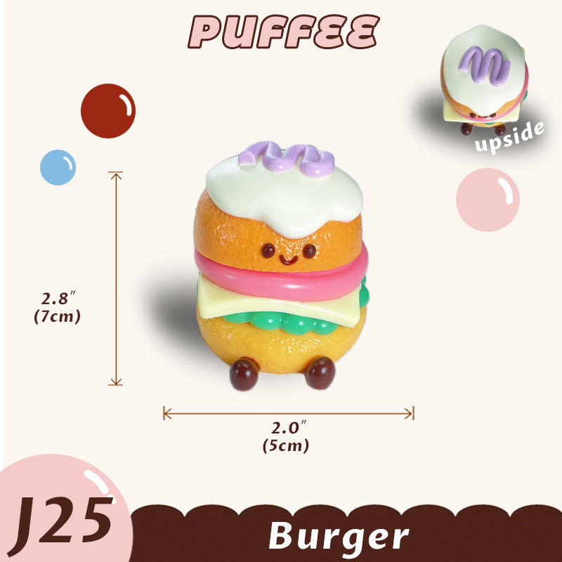 Hamburger Jelly Cat Squishy Toy [J25]