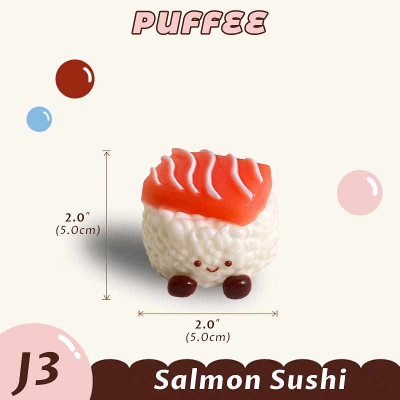 Salmon Sushi Jelly Cat Squishy Toy [J3]