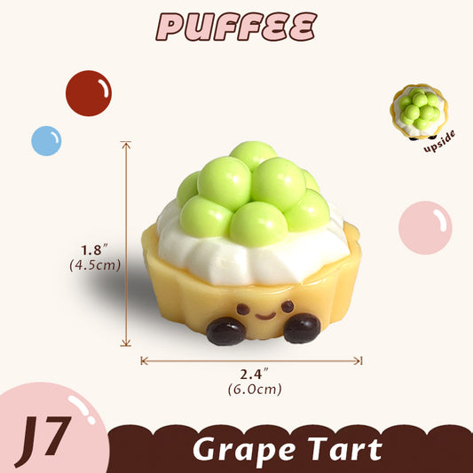 Grape Tart Jelly Cat Squishy Toy [J7]